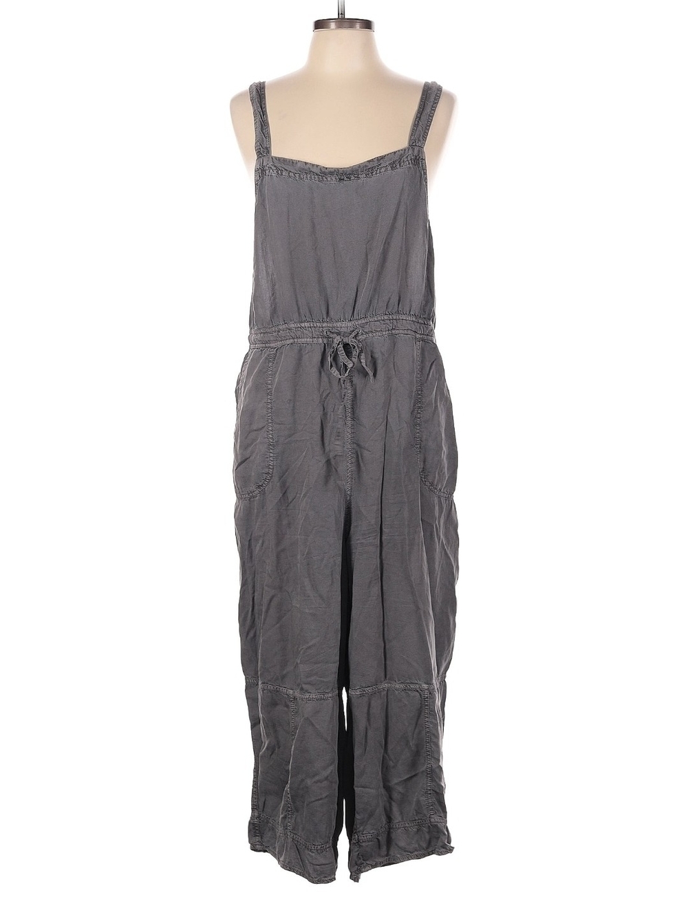 Susina Relaxed Elastic-Waist Garment in Gray